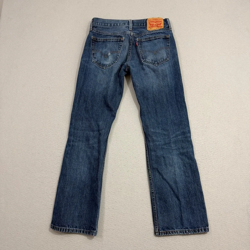 Levis 527 Slim Bootcut Jeans Men's 30x30 Blue Denim Y2K Western Rodeo Cowboy